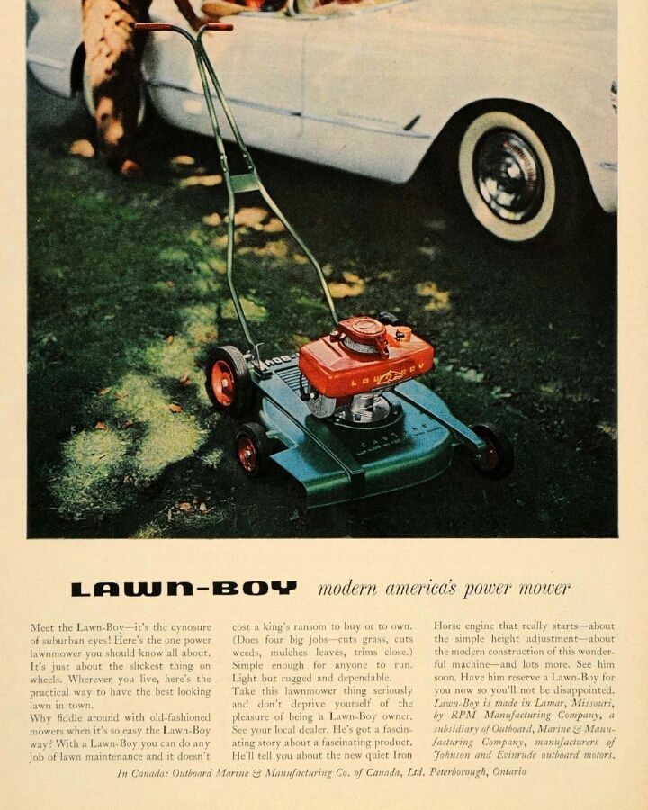 "Discussion of the Rotary Power Mower (RPM) company history from 1946